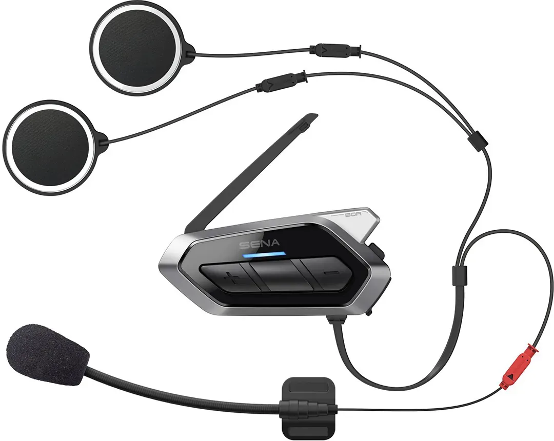 Sena 50R Bluetooth communicatiesysteem enkel Pack, zwart, Eén maat Voorman