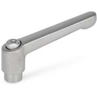 Ganter norm Ganter Normelemente GN 300.5-92-M12-IS Edelstahl-Klemmhebel mit Gewindebuchse,