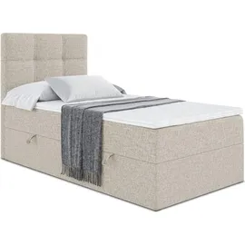 altdecor Boxspringbett 90 x 200 cm H4 Beige