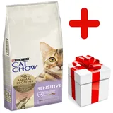 Purina Cat Chow Special Care Sensitive 15kg + Dolina Noteci 85g