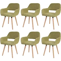 MCW Esszimmerstuhl A50 II Textil hellgrün 6er Set