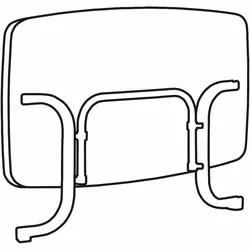 SIEGER  153/ Boulevard-Klapptisch, 150x90x72 cm, weiß