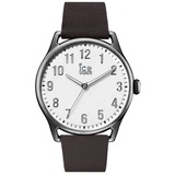 ICE-Watch Ice Watch ICE time Dark brown White dunkelbraun Lederarmband 41 mm in braun | Braun/Weiß