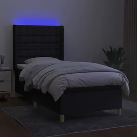 vidaXL Boxspringbett 100 x 200 cm Schwarz