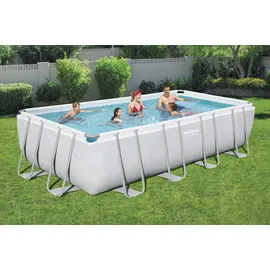 BESTWAY Power Steel Frame Pool Set 549 x 274 x 122 cm inkl. Sandfilteranlage 56466