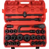 24tlg Schlagschrauber Nüsse 3/4" 1" 6-kant Steckschlüssel Metrisch 21-65mm