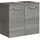 Saphir Waschbeckenunterschrank 2 Türen 60 x 53 x 33 cm Grau