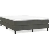 vidaXL Boxspringbett 140 x 200 cm braun/grau