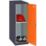 simonlocker montadas Metallschrank mini 50 x 30 x 91 cm Schwarz/Orange