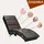 CASARIA Relaxliege London Kunstleder 186 x 89 x 55 cm Schwarz mit Massage und Heizfunktion