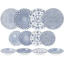 Ibili Armonia Tafelservice 12-tlg. Blau