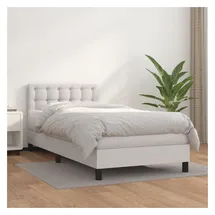 vidaXL Boxspringbett 100 x 200 cm Weiß
