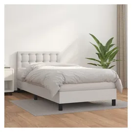 vidaXL Boxspringbett 100 x 200 cm Weiß