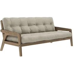 Karup Design - Grab Sofa, Kiefer carobbraun / linen (914)