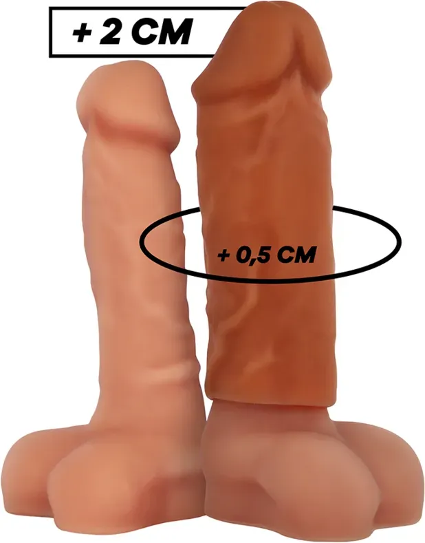 VIRILXL - FLÜSSIGE SILIKON V3 BRAUNE PENISVERLÄNGERUNG