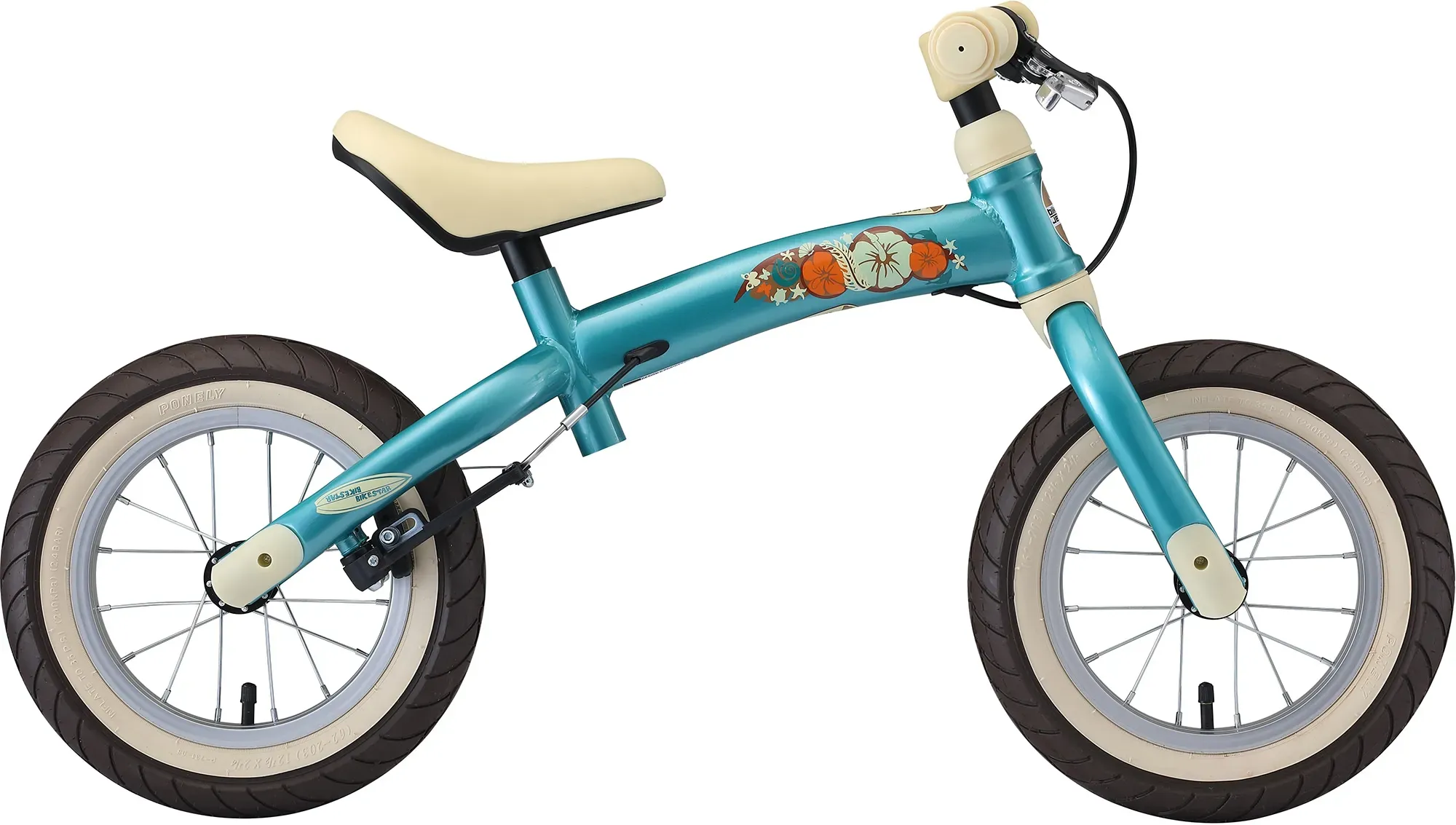 Laufrad BIKESTAR "Flex" Laufräder blau (türkis) Kinder