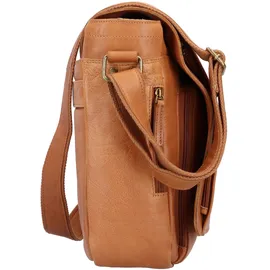 GREENLAND Nature Nature Messenger Leder 39 cm Laptopfach braun