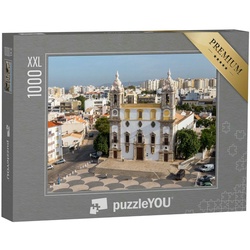 puzzleYOU Puzzle Puzzle 1000 Teile XXL „Kathedrale in der Altstadt von Faro, Portugal“, 1000 Puzzleteile, puzzleYOU-Kollektionen Portugal