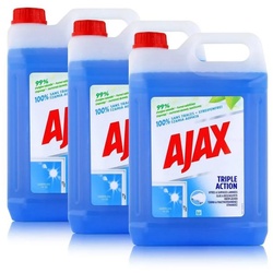 AJAX Ajax Glasreiniger 5L – Für Glas & beschichtete Oberflächen (3er Pack) Allzweckreiniger