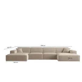 Fun Möbel WOHNLANDSCHAFT Celes Premium In Artico