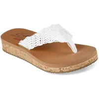 Skechers Damen Flip-Flop, Weiss/opulenter Garten, 41 EU - 41 EU