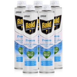 Raid Insektenfalle Raid Essentials Freeze Spray 350ml - Lässt Insekten erstarren (5er Pac