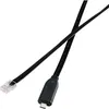 USB-C®, RJ45 Adapterkabel [1x USB-C® Stecker - 1x RJ45-Stecker 8p8c] 1.80 m Schwarz