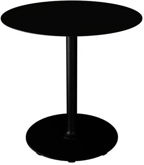 Pico Cafe-Tisch Outdoor Rund Schwarz Rund Ø 74 cm