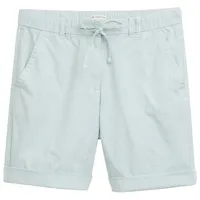 Tom Tailor Damen Chino Bermuda Shorts mit Kordelzug, grün,