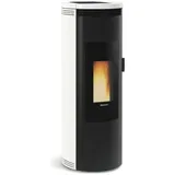EXTRAFLAME Pelletofen Amika EVO Weiß 8KW H120 Stahl 1290003