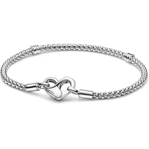 Pandora Infinity Herzverschluss Charm-Armband Silber 592453C00-23 Größe 23 cm