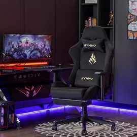 luxuskollektion Symino Gaming-Stuhl Schwarz PC