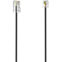 Hama DSL-Anschlusskabel Modular-Stecker 8p4c/Modular-Stecker 6p4c 3 m Schwarz