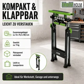 Trutzholm Klappbock Metall Stahl grün höhenverstellbar