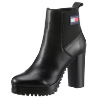 Tommy Jeans Damen TJW NEW ESS HIGH HEEL Boot mit breitem Stretcheinsatz, Gr. 40 schwarz, - 61330413-40