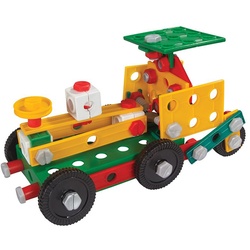 Pilsan 03200 Bau Mini Modell 128 Teile Metall Konstruktionsspielzeug, ab 3 Jahre bunt