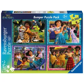 Ravensburger - Encanto Puzzle, Kollektion Bumper Pack 4 x 100, 4 Puzzles à 100 Teile, Empfohlenes Alter 5+ Jahre