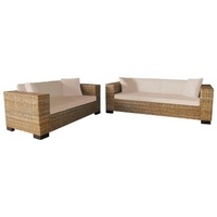 VidaXL Sofa-Set 2-Sitzer und 3-Sitzer natur