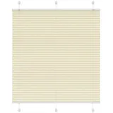 vidaXL Plissee Creme 120x100 cm Stoffbreite 119,4 cm Polyester,