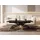 WFL GROUP Axen Schwarz Marmor 120-160 x 80 x 38-75 cm