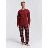 Tom Tailor Pyjama Rhodos in rot-mittel-Karo | Gr.: 50