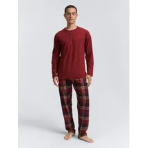 Tom Tailor Pyjama Rhodos in rot-mittel-Karo | Gr.: 50