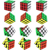 12 Stück Speed Cube 3x3, Mini Zauberwürfel Set,  Zauberwürfel Cube Spielzeug, Mi