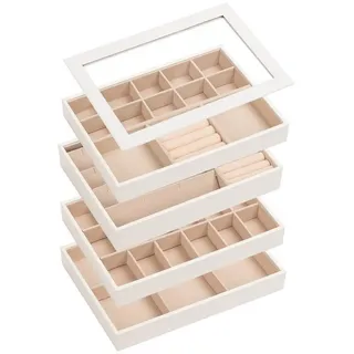 ADEL DREAM AdelDream Stapelbares Schmucktablett Schmuckschatpfanne Aufbewahrung Schublade Lagerung-Schmuck Aufbewahrung Damen Schmuckschatpfe