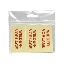 Info Haftmarker gelb "WIEDERVORLAGE" 3x 50 Streifen