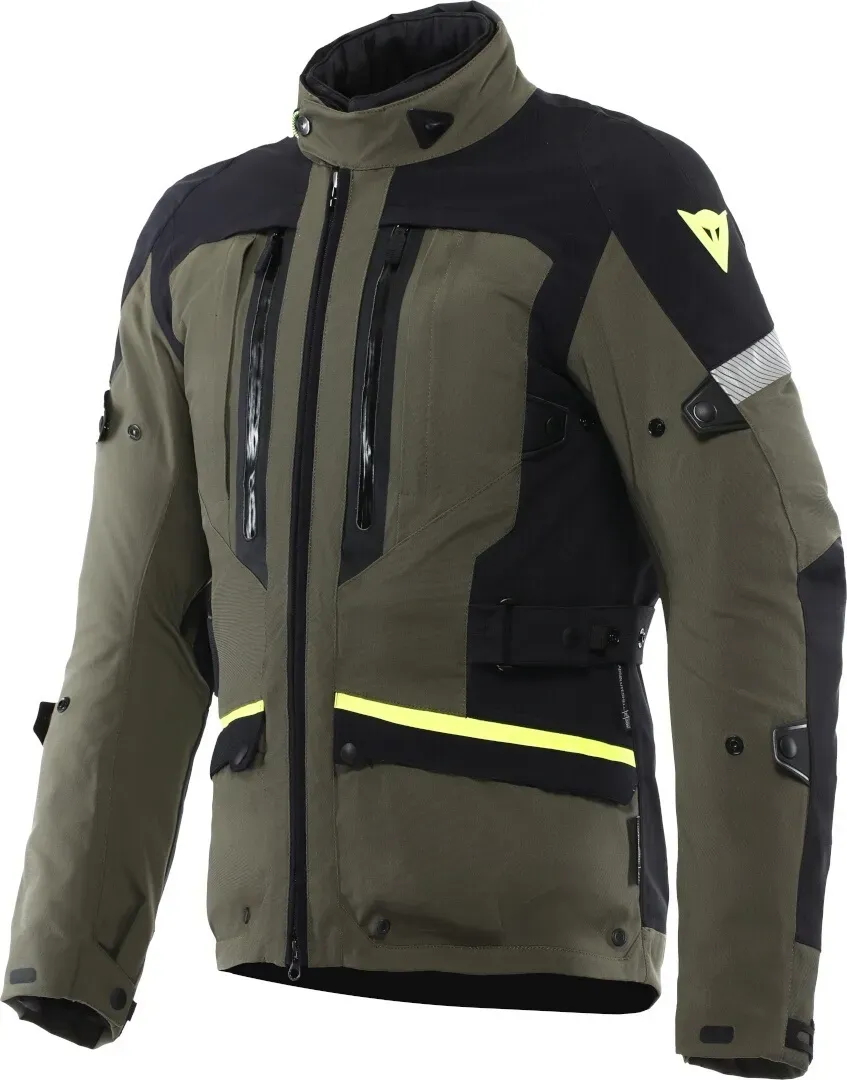 Dainese Mangen Absoluteshell Pro waterdichte motorfiets textieljas, groen, 44 Voorman