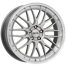 DOTZ Bilbao blaze 8,0 x 18 5 x 100 ET35 MB60,1 Silber/polished lip