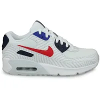 Nike Air Max 90 GS Running Trainers CZ8650 Sneakers Schuhe (UK 3.5 us 4Y EU 36, White University red 100) - 36 EU