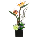 I.GE.A. Kunstpflanze I.GE.A., orange, B:22cm H:45cm T:18cm, Keramik, Kunststoff, Polyester, Kunstpflanzen, Kunstpflanze