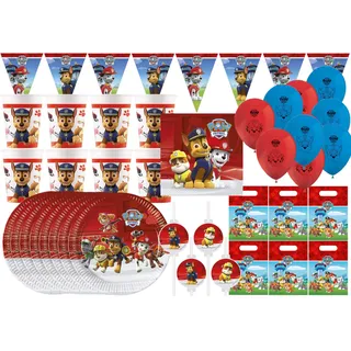 Procos Paw Patrol - Kindergeburtstags-Set 55-teilig
